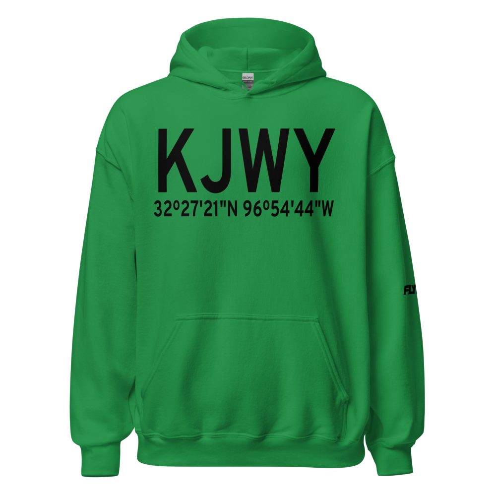 Mid Way Regional Airport (KJWY) ICAO Hoodie Sweatshirt 