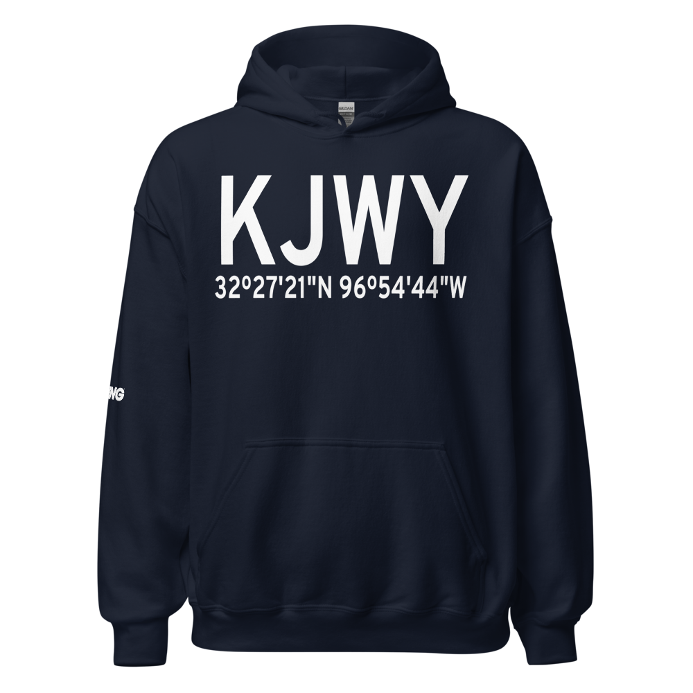 Mid Way Regional Airport (KJWY) ICAO Hoodie Sweatshirt 