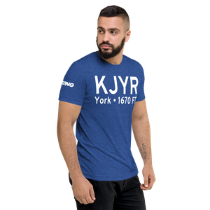 York Municipal Airport (KJYR) ICAO Tri-blend T-Shirt