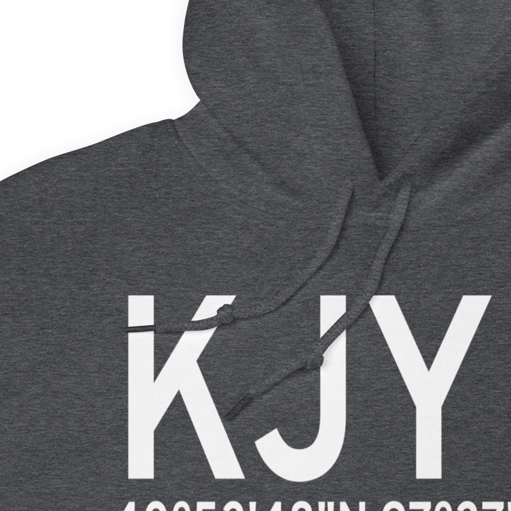 York Municipal Airport (KJYR) ICAO Hoodie Sweatshirt 
