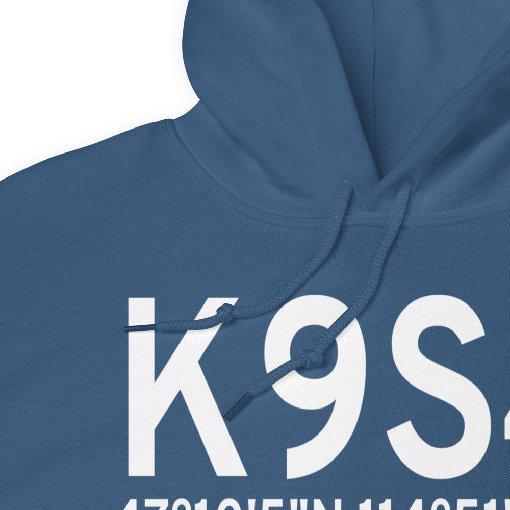 Mineral County Airport (K9S4) ICAO Hoodie Sweatshirt 