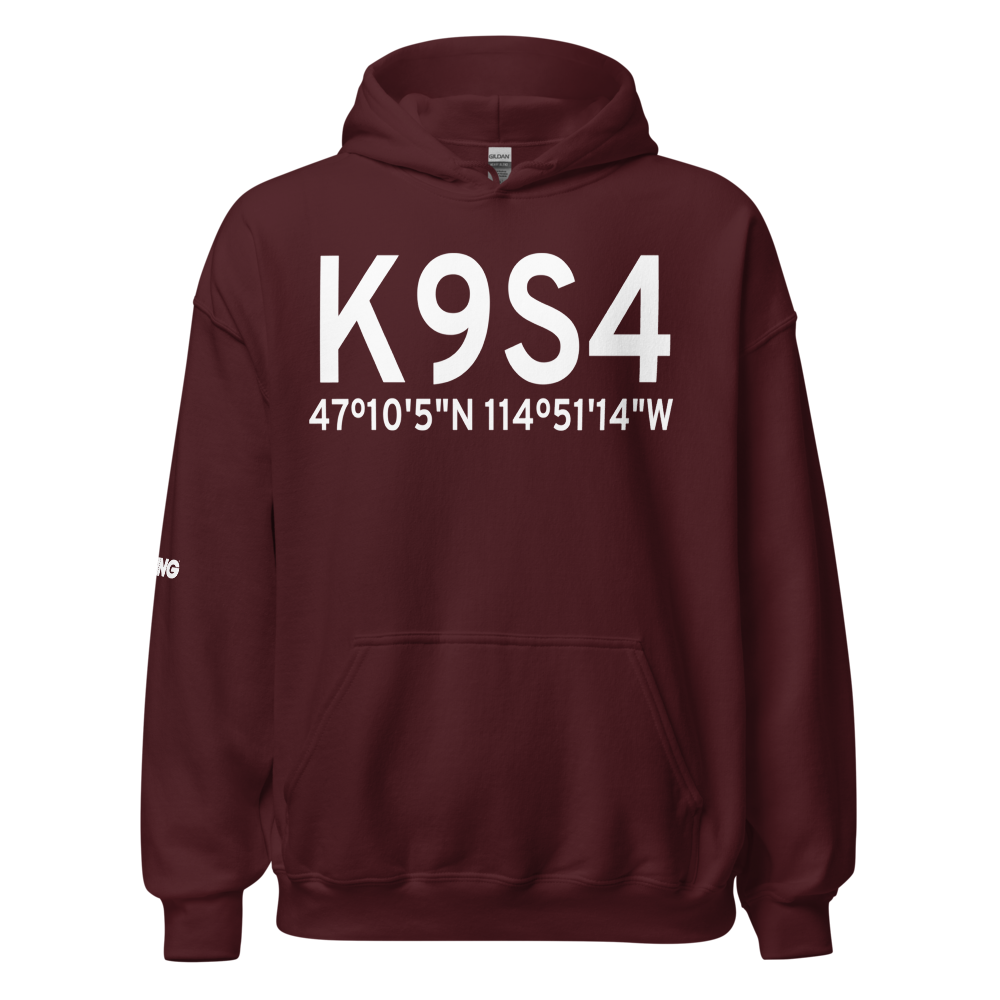 Mineral County Airport (K9S4) ICAO Hoodie Sweatshirt 