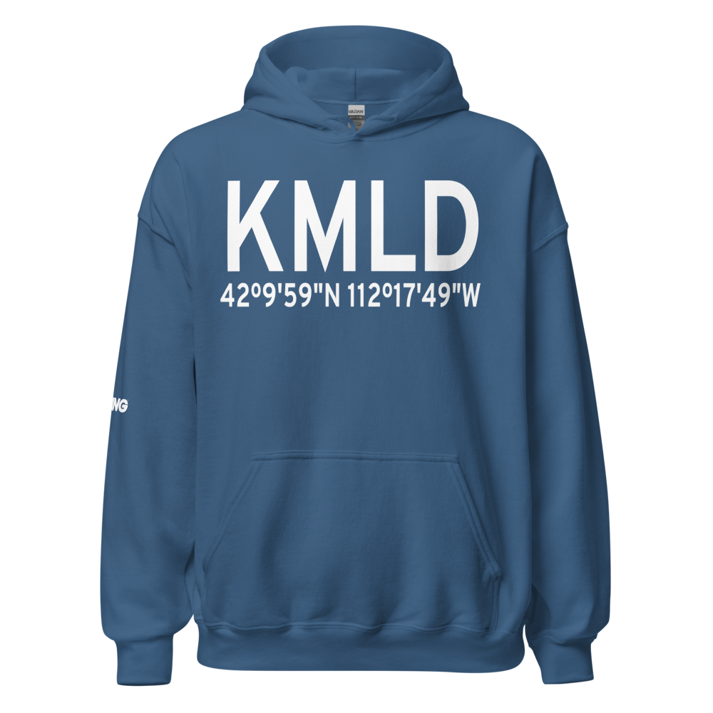 Malad City Airport (KMLD) ICAO Hoodie Sweatshirt 