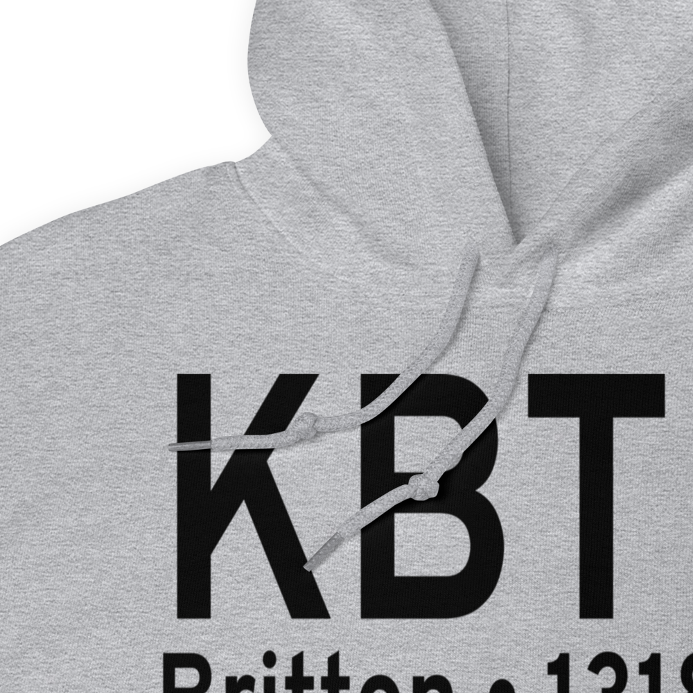 Britton Municipal Airport (KBTN) ICAO Hoodie Sweatshirt 