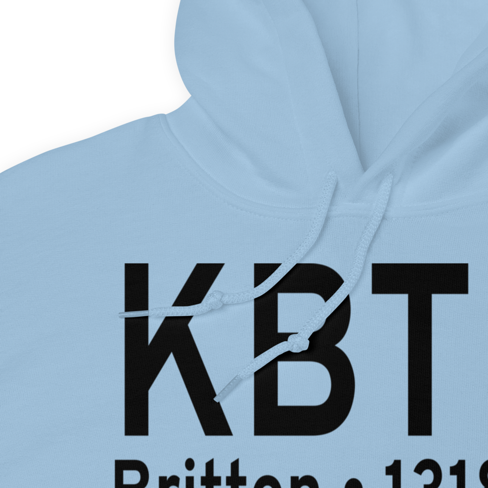 Britton Municipal Airport (KBTN) ICAO Hoodie Sweatshirt 