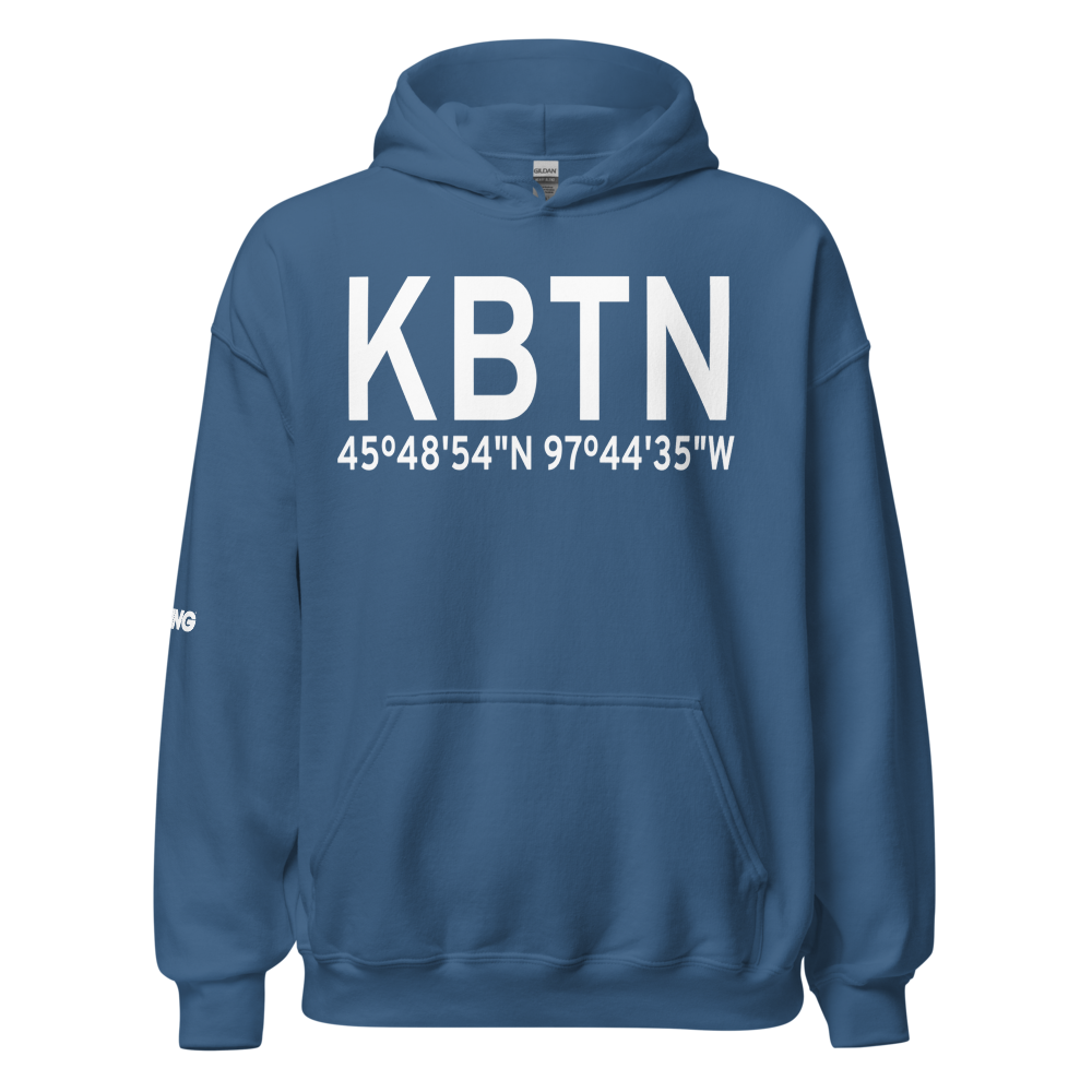 Britton Municipal Airport (KBTN) ICAO Hoodie Sweatshirt 