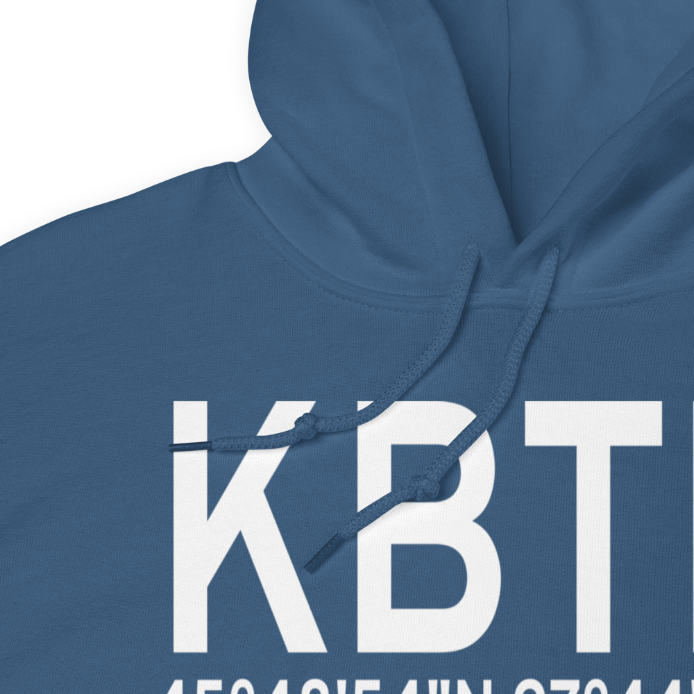 Britton Municipal Airport (KBTN) ICAO Hoodie Sweatshirt 
