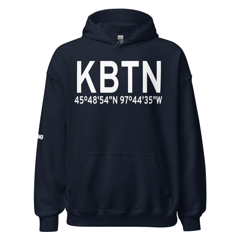 Britton Municipal Airport (KBTN) ICAO Hoodie Sweatshirt 