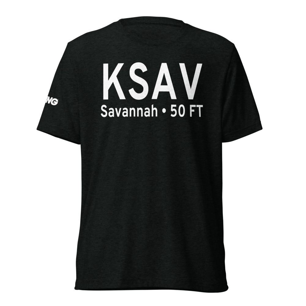 Savannah Hilton Head International Airport (KSAV) ICAO Tri-blend T-Shirt 