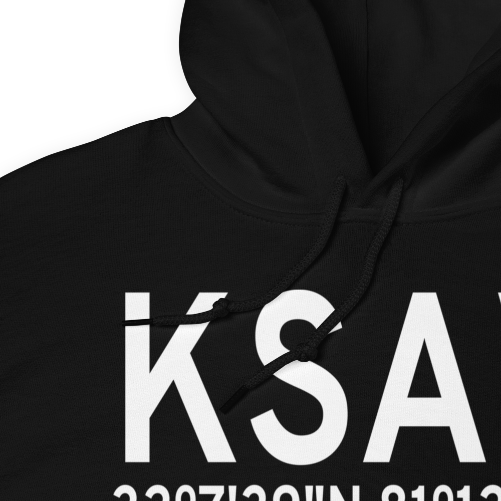 Savannah Hilton Head International Airport (KSAV) ICAO Hoodie Sweatshirt 