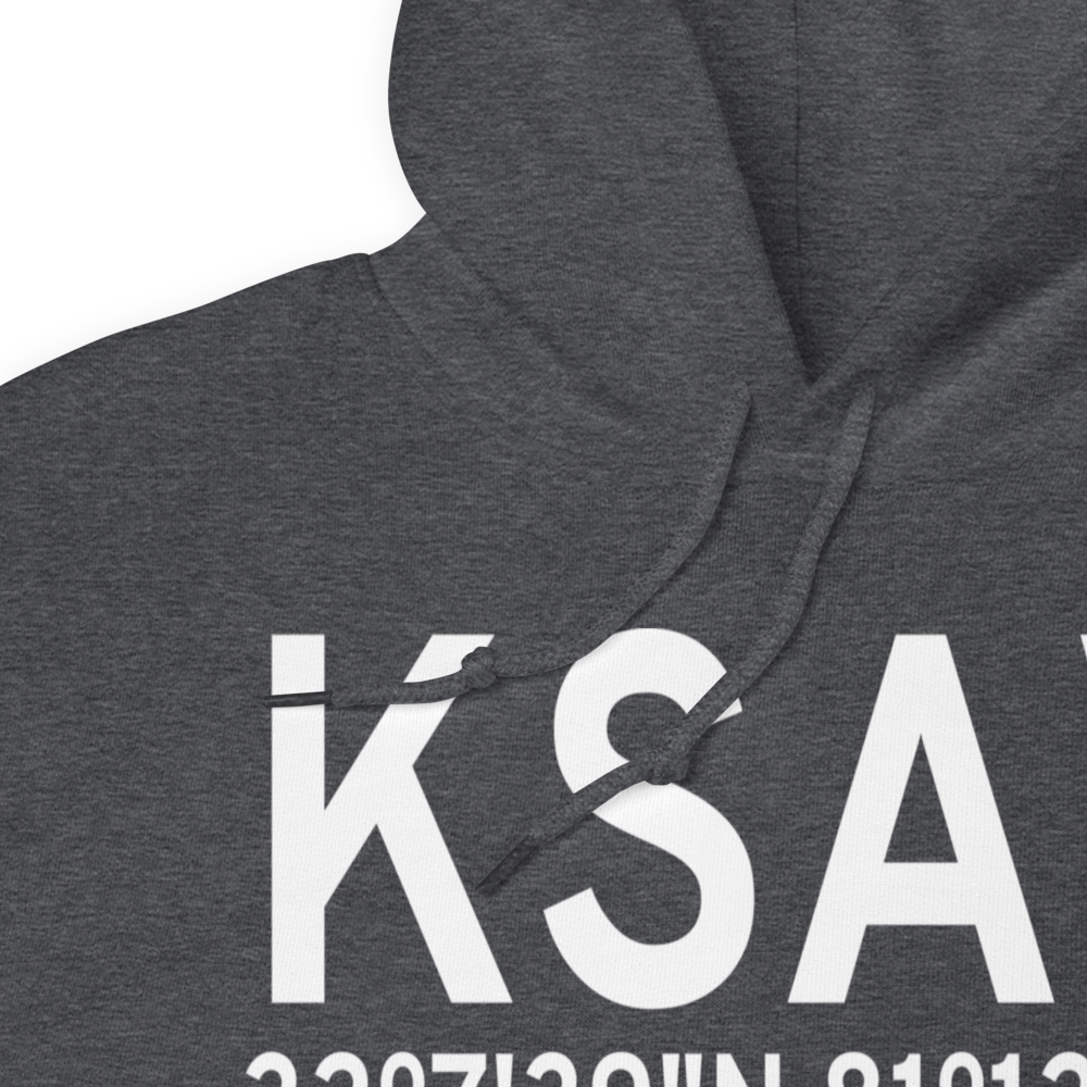 Savannah Hilton Head International Airport (KSAV) ICAO Hoodie Sweatshirt 