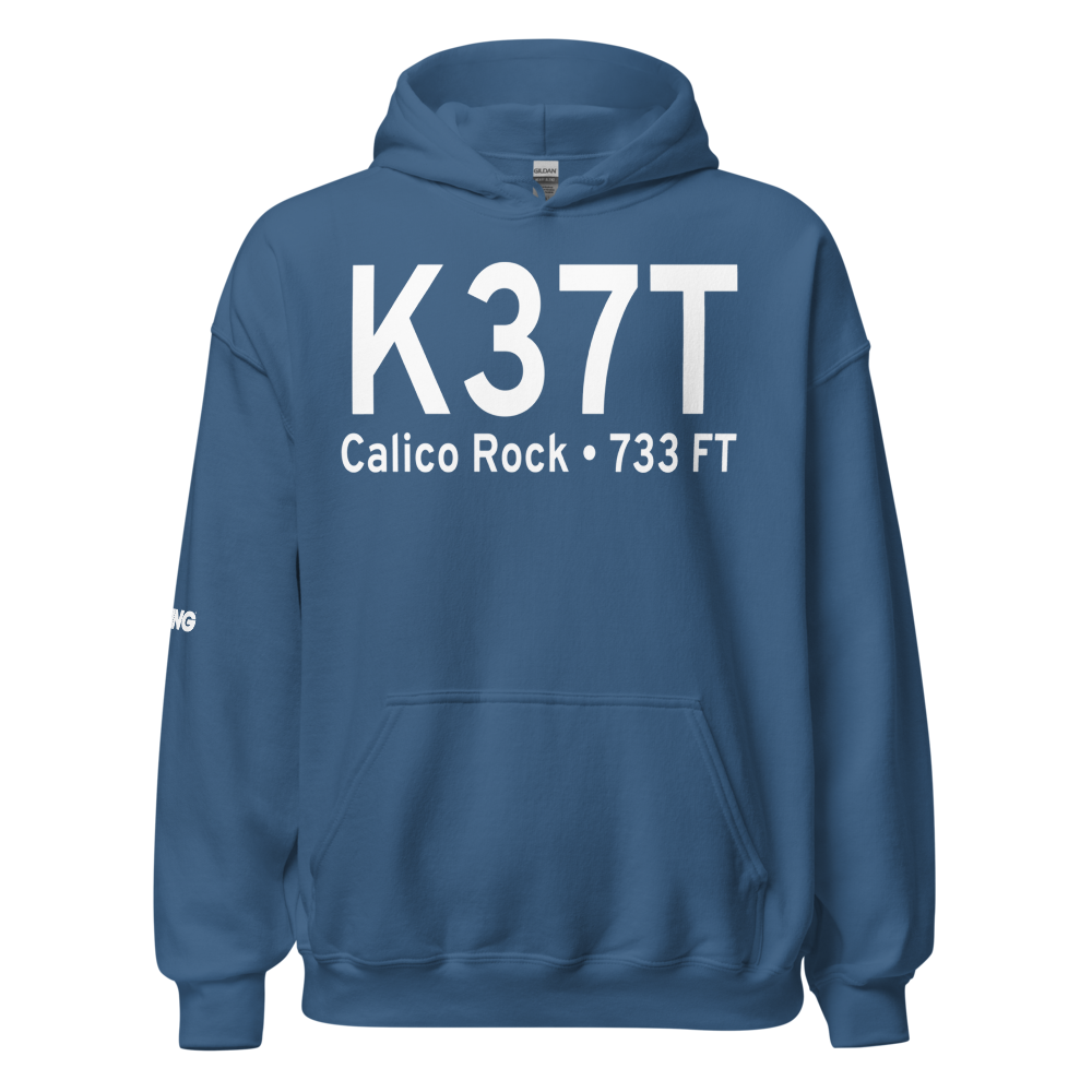 Calico Rock Izard County Airport (K37T) ICAO Hoodie Sweatshirt 