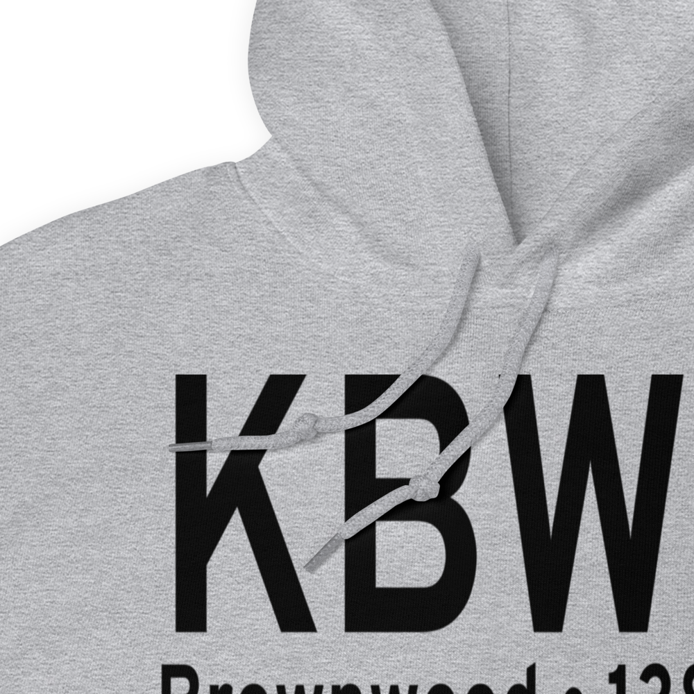 Brownwood Regional Airport (KBWD) ICAO Hoodie Sweatshirt 