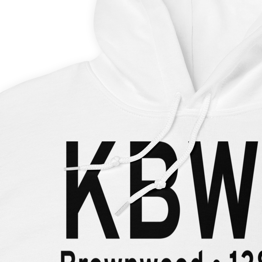 Brownwood Regional Airport (KBWD) ICAO Hoodie Sweatshirt 