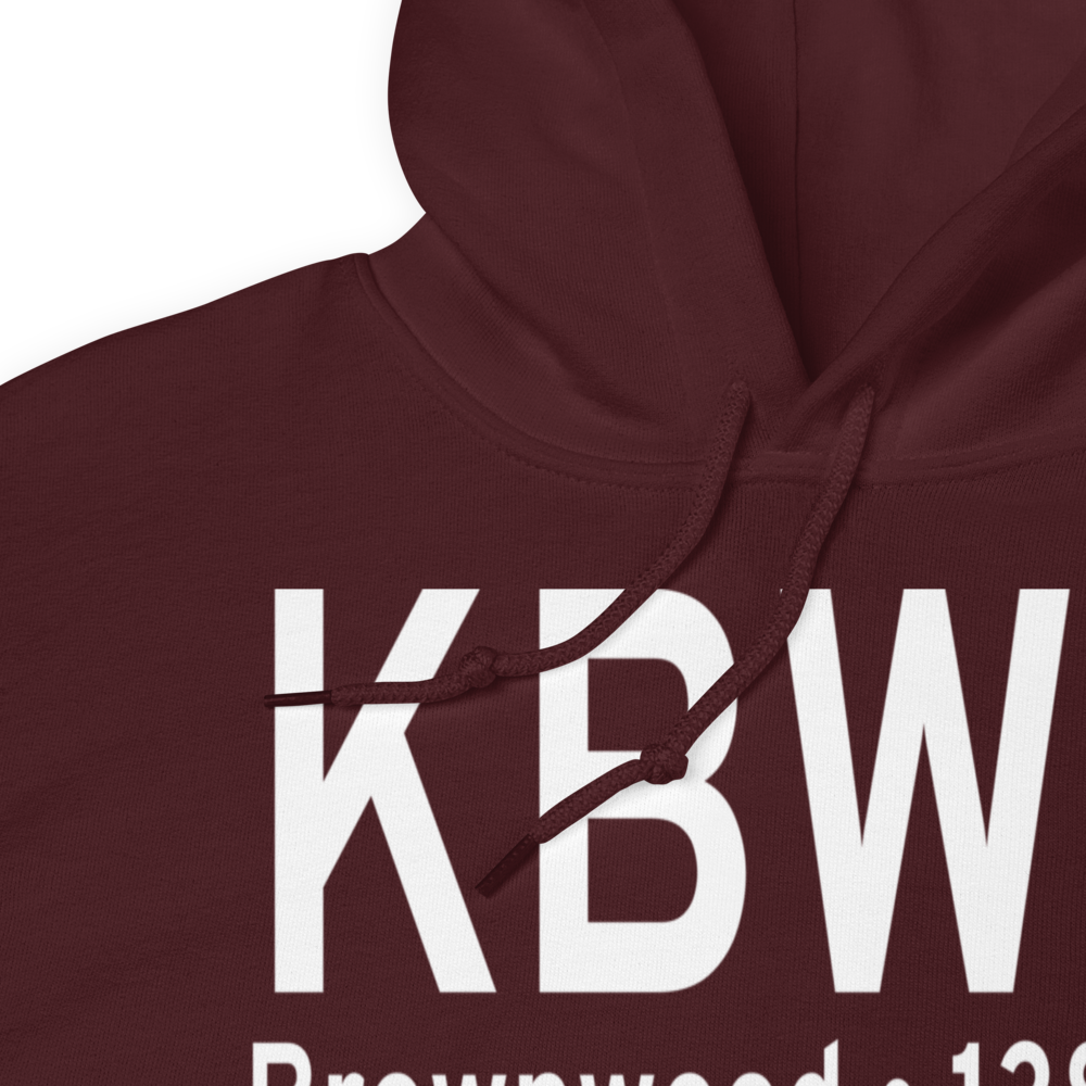 Brownwood Regional Airport (KBWD) ICAO Hoodie Sweatshirt 