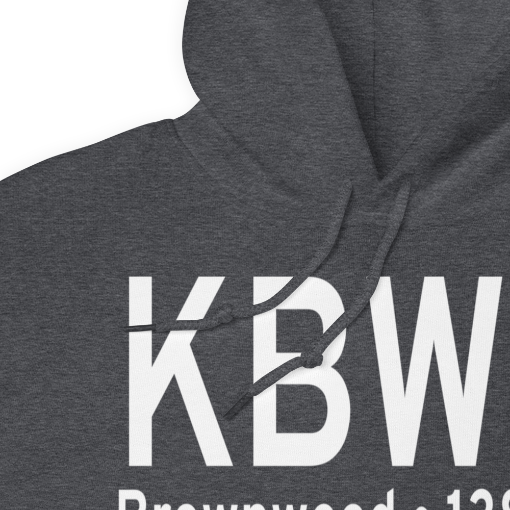 Brownwood Regional Airport (KBWD) ICAO Hoodie Sweatshirt 
