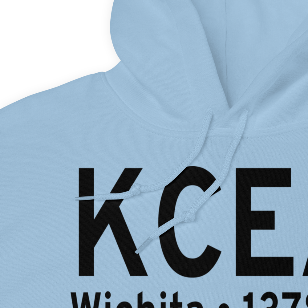 Cessna Aircraft Field (KCEA) ICAO Hoodie Sweatshirt 