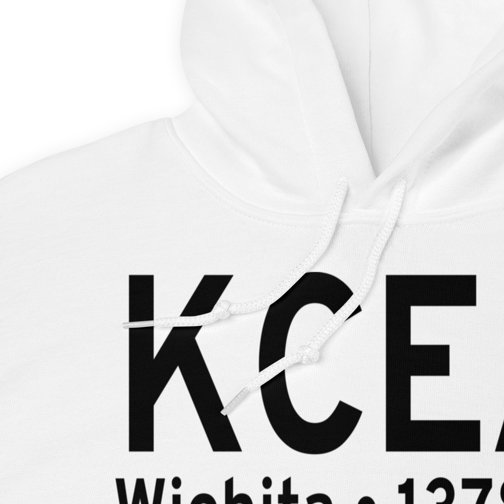 Cessna Aircraft Field (KCEA) ICAO Hoodie Sweatshirt 