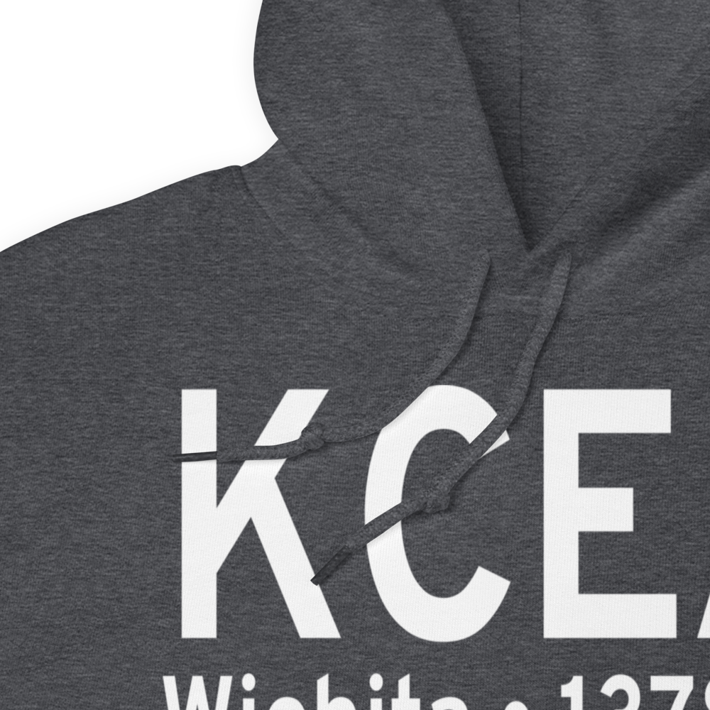 Cessna Aircraft Field (KCEA) ICAO Hoodie Sweatshirt 