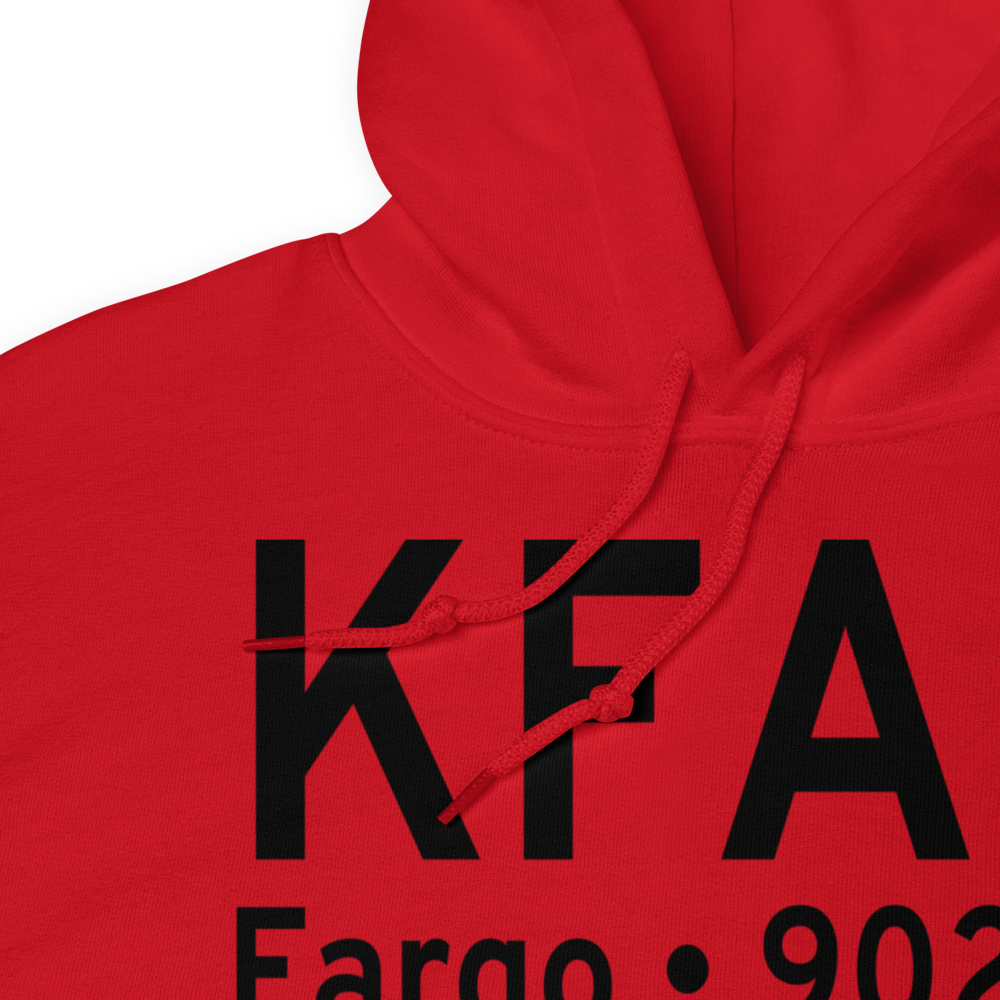 Hector International Airport (KFAR) ICAO Hoodie Sweatshirt 