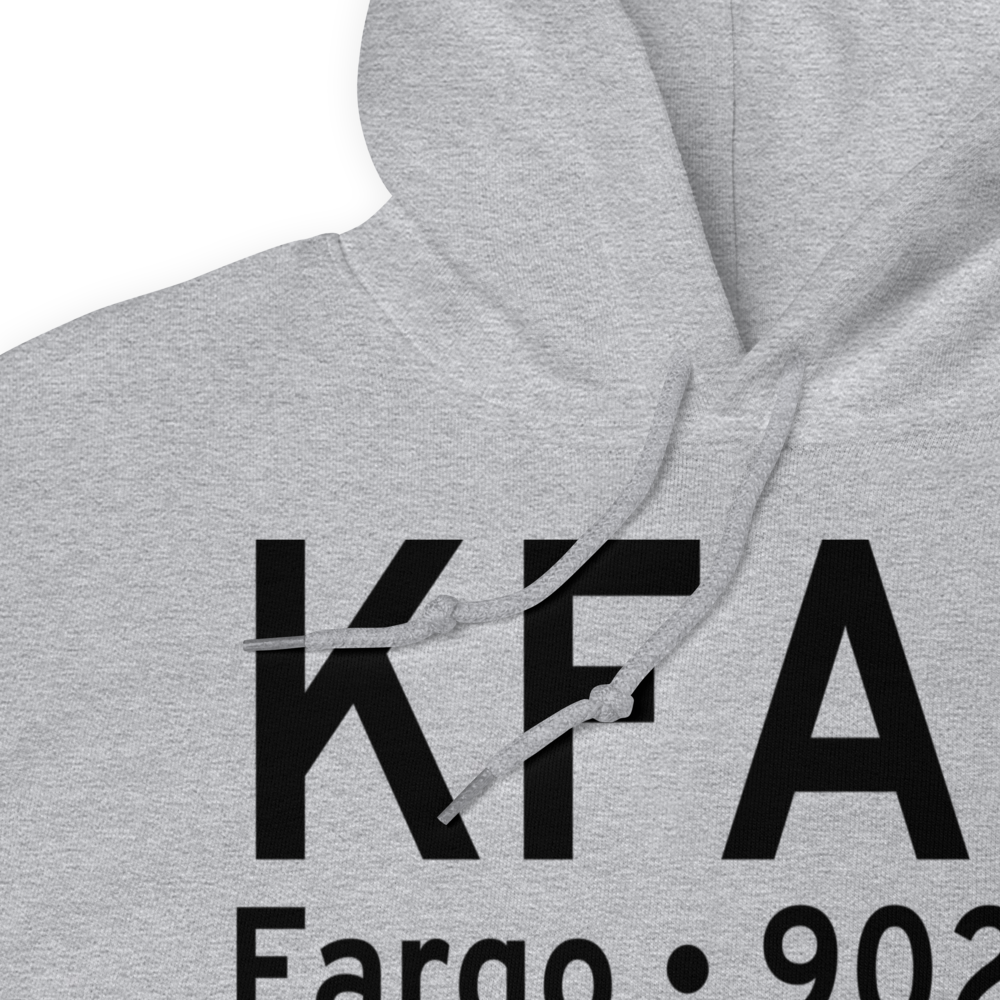 Hector International Airport (KFAR) ICAO Hoodie Sweatshirt 