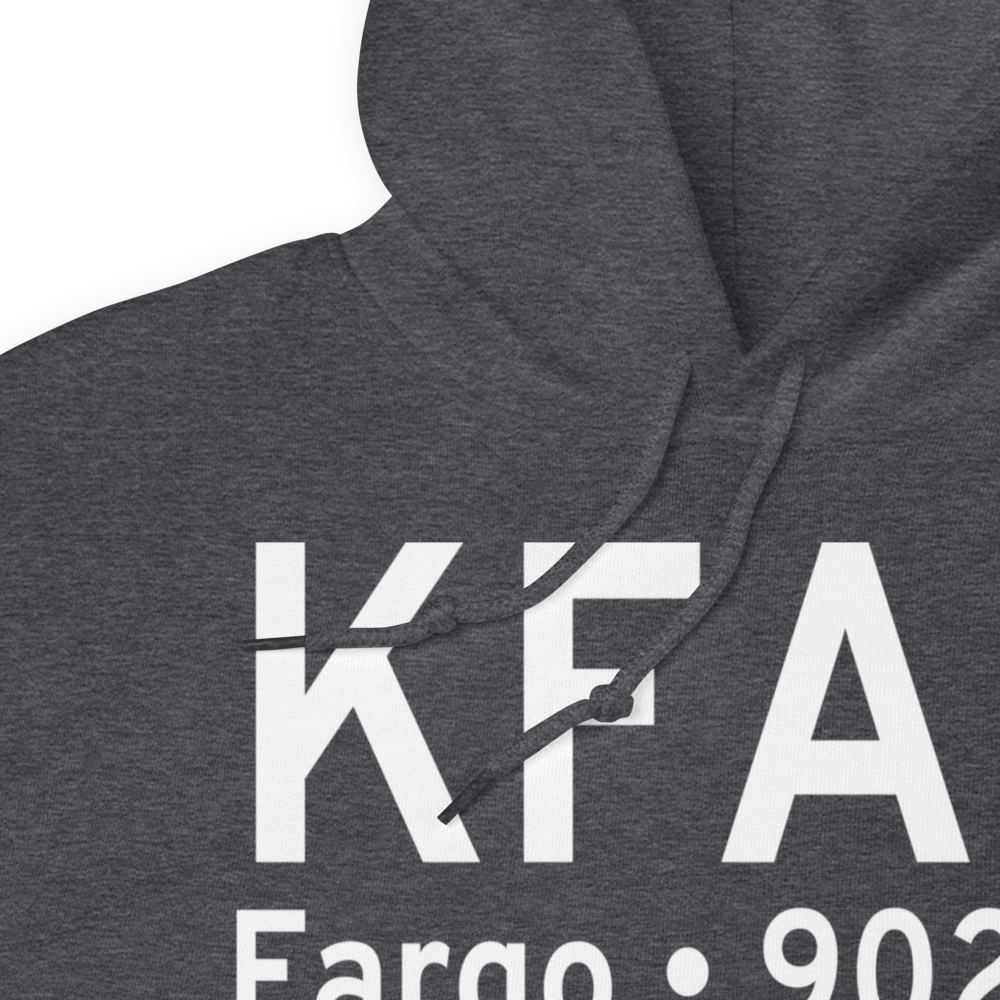 Hector International Airport (KFAR) ICAO Hoodie Sweatshirt 