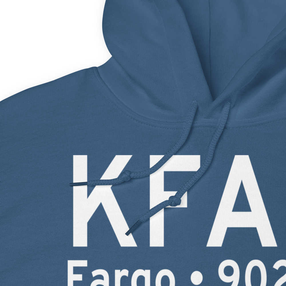 Hector International Airport (KFAR) ICAO Hoodie Sweatshirt 