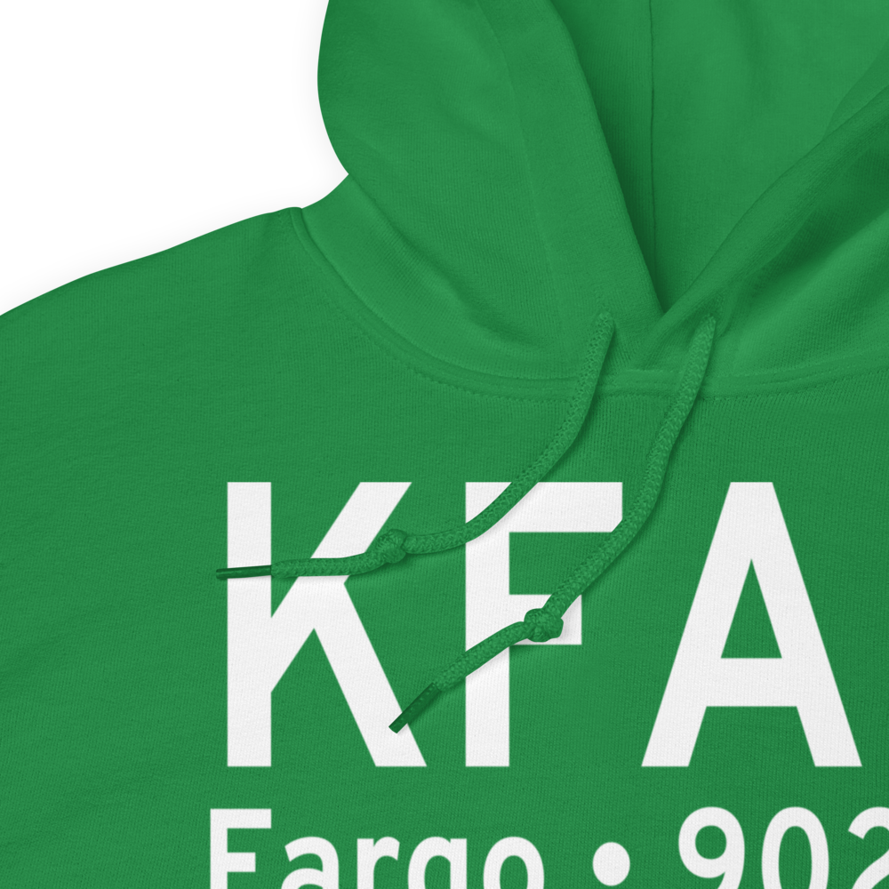 Hector International Airport (KFAR) ICAO Hoodie Sweatshirt 