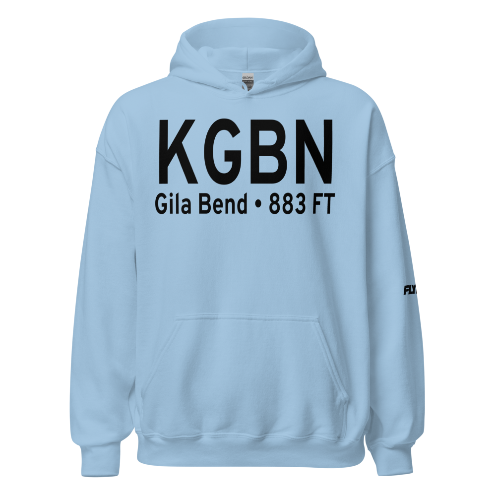 Gila Bend Af Aux Airport (KGBN) ICAO Hoodie Sweatshirt 