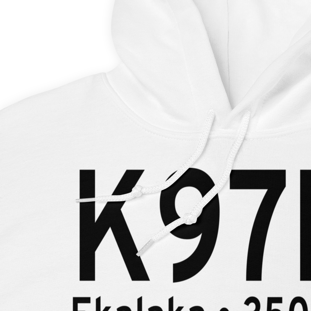 Ekalaka Airport (K97M) ICAO Hoodie Sweatshirt 