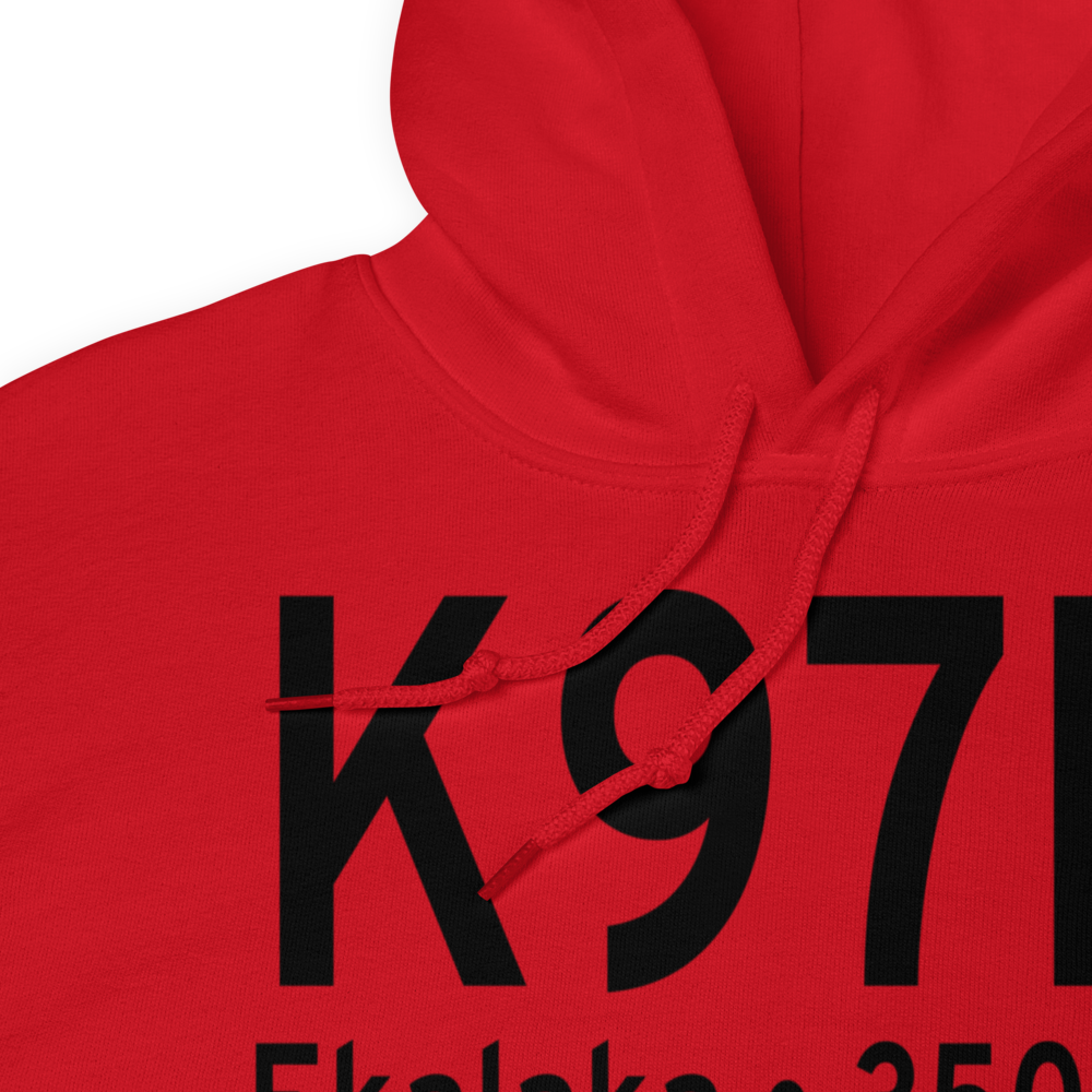 Ekalaka Airport (K97M) ICAO Hoodie Sweatshirt 