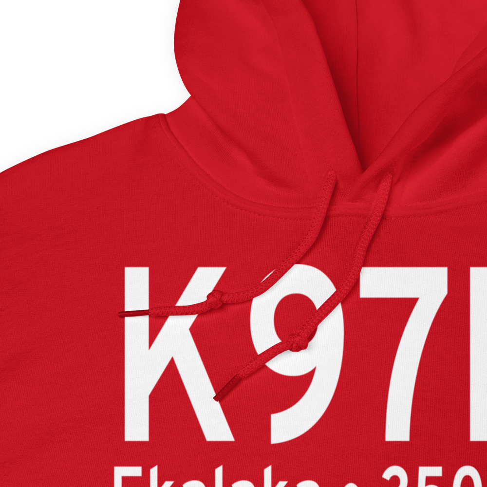 Ekalaka Airport (K97M) ICAO Hoodie Sweatshirt 