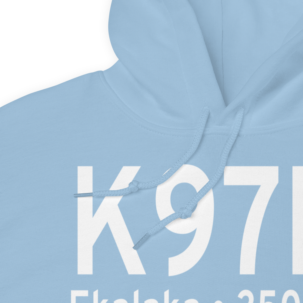 Ekalaka Airport (K97M) ICAO Hoodie Sweatshirt 