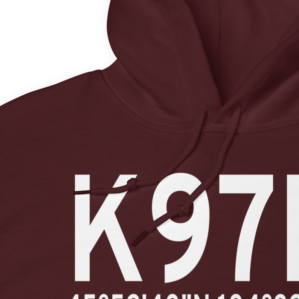 Ekalaka Airport (K97M) ICAO Hoodie Sweatshirt 