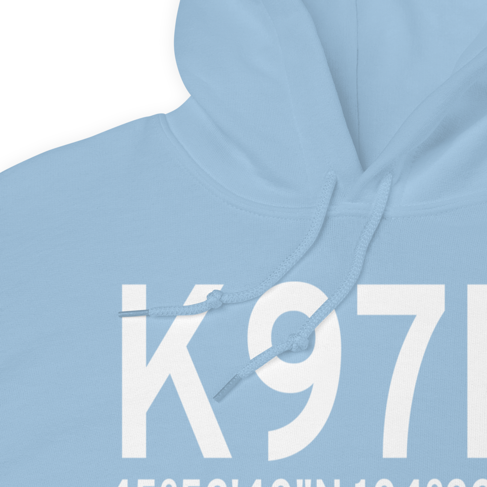 Ekalaka Airport (K97M) ICAO Hoodie Sweatshirt 