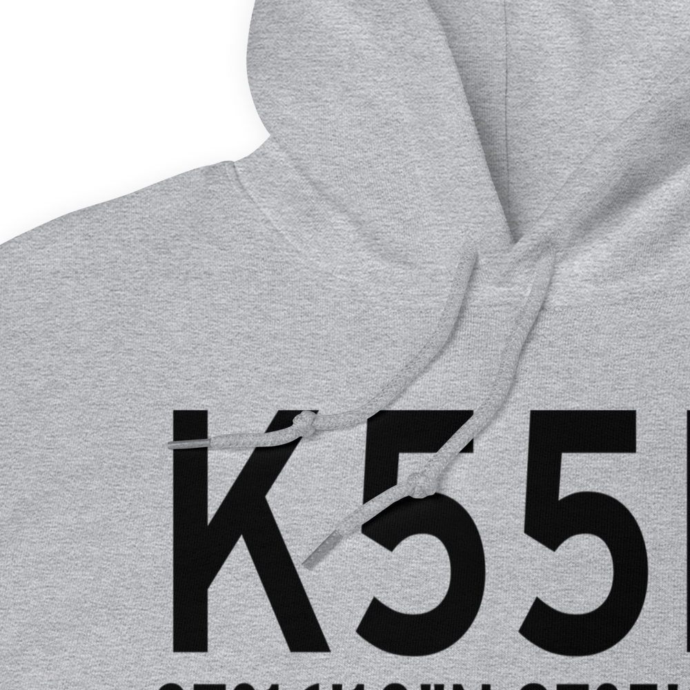 Oxford Municipal Airport (K55K) ICAO Hoodie Sweatshirt 