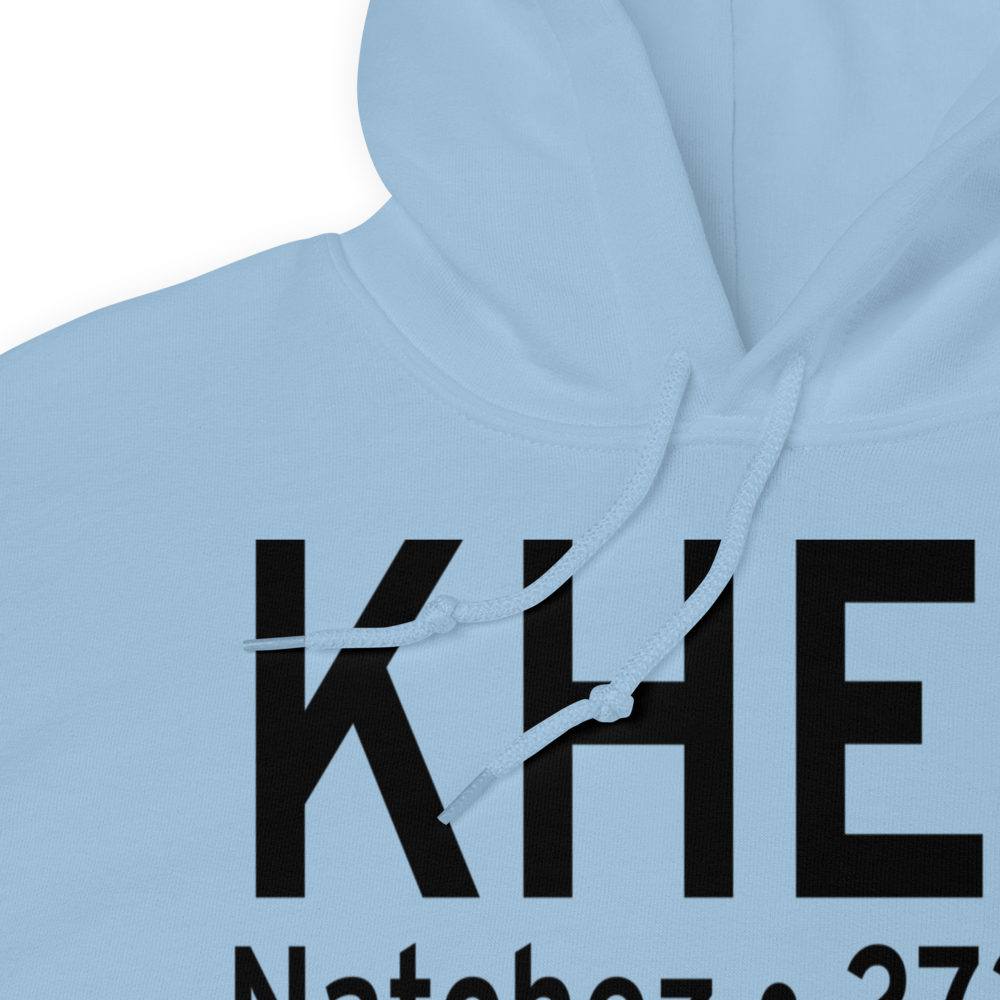 Hardy-Anders Field / Natchez-Adams County Airport (KHEZ) ICAO Hoodie Sweatshirt 
