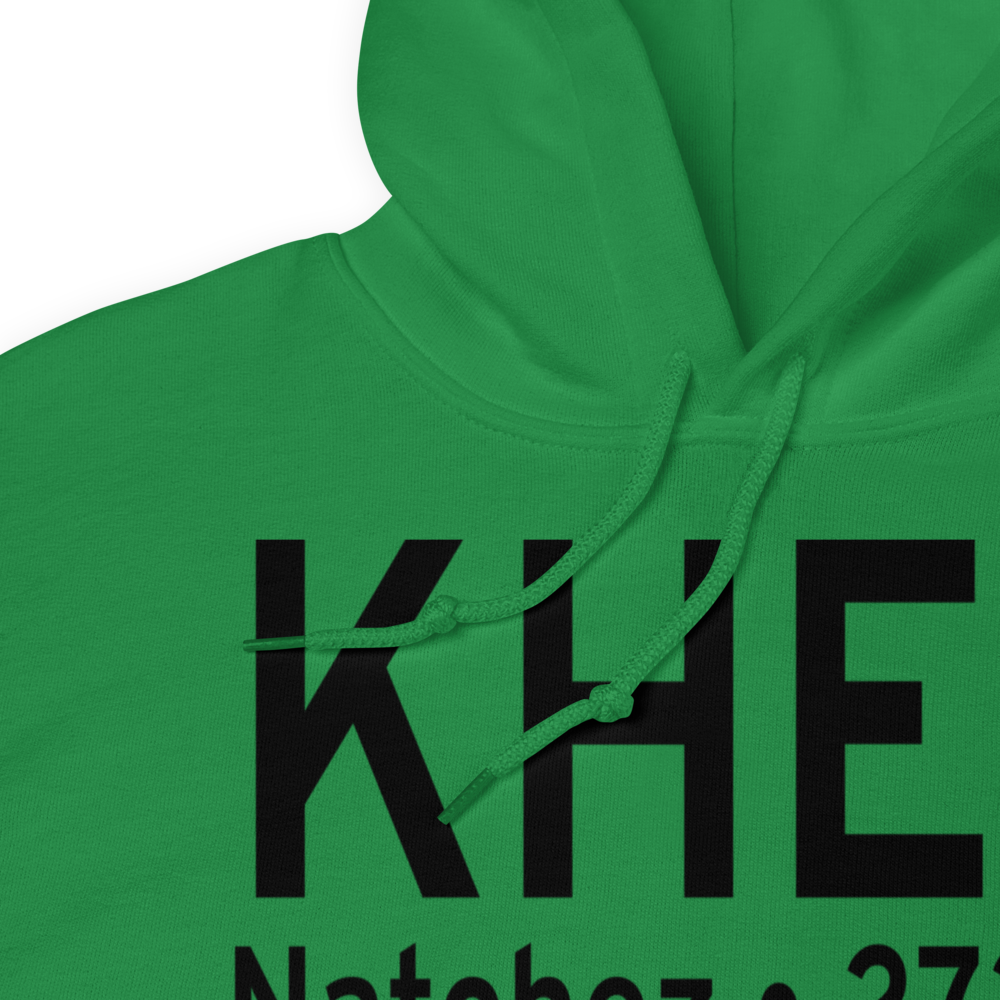 Hardy-Anders Field / Natchez-Adams County Airport (KHEZ) ICAO Hoodie Sweatshirt 