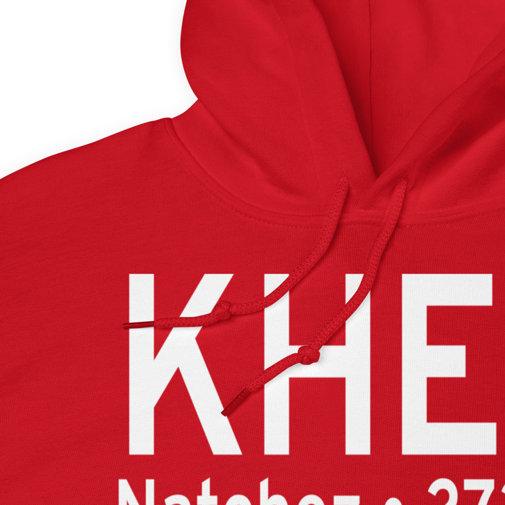 Hardy-Anders Field / Natchez-Adams County Airport (KHEZ) ICAO Hoodie Sweatshirt 