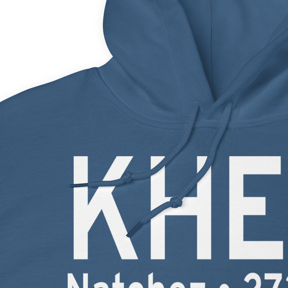Hardy-Anders Field / Natchez-Adams County Airport (KHEZ) ICAO Hoodie Sweatshirt 