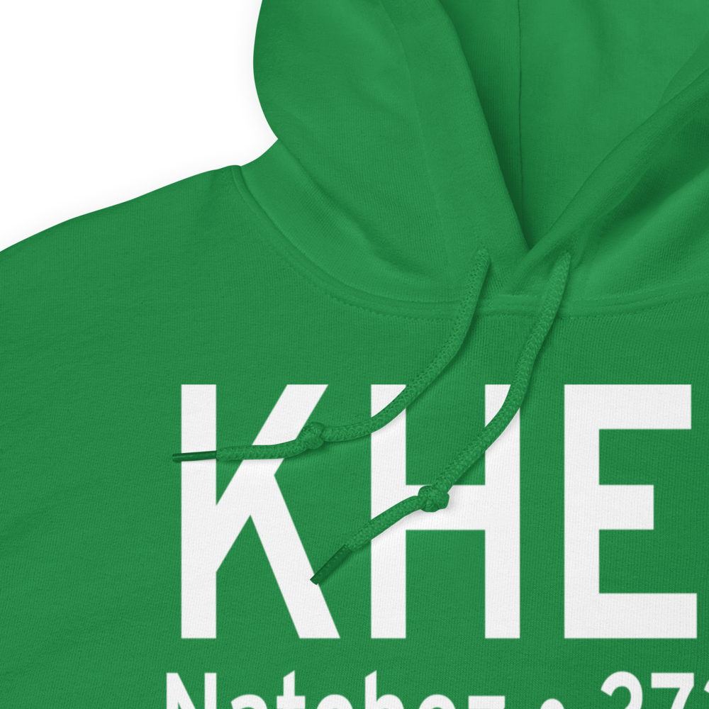 Hardy-Anders Field / Natchez-Adams County Airport (KHEZ) ICAO Hoodie Sweatshirt 