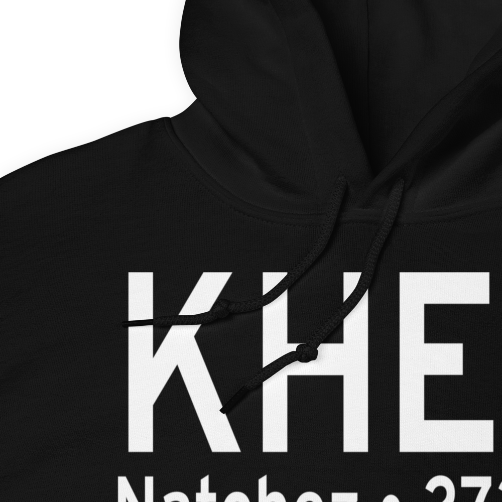 Hardy-Anders Field / Natchez-Adams County Airport (KHEZ) ICAO Hoodie Sweatshirt 