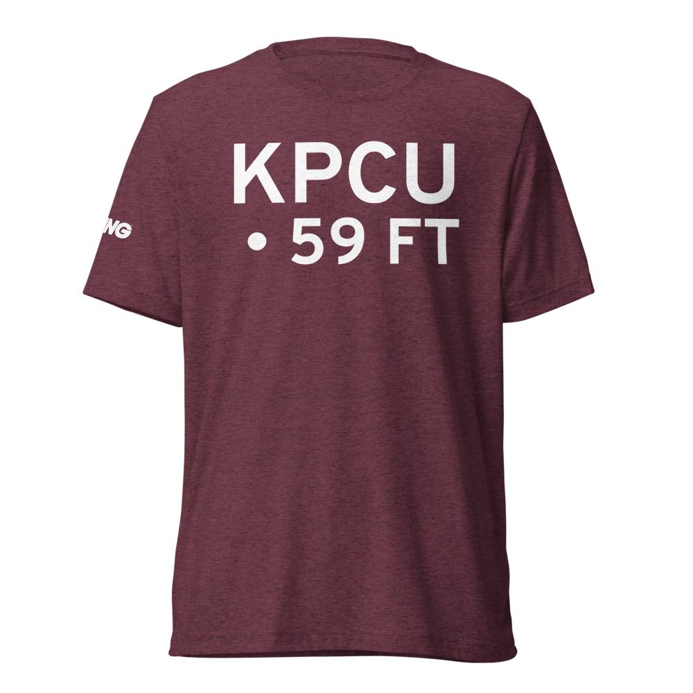 Picayune Airport (KPCU) ICAO Tri-blend T-Shirt 