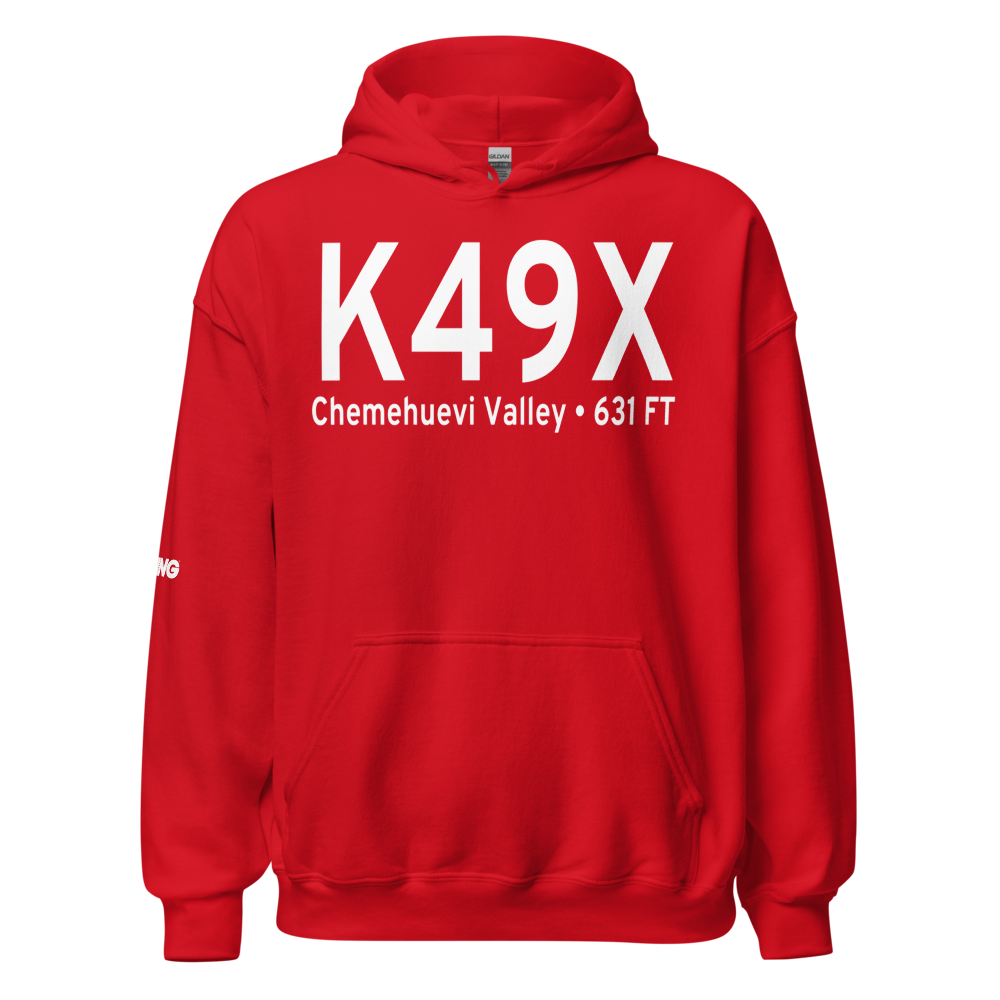Chemehuevi Valley Airport (K49X) ICAO Hoodie Sweatshirt 