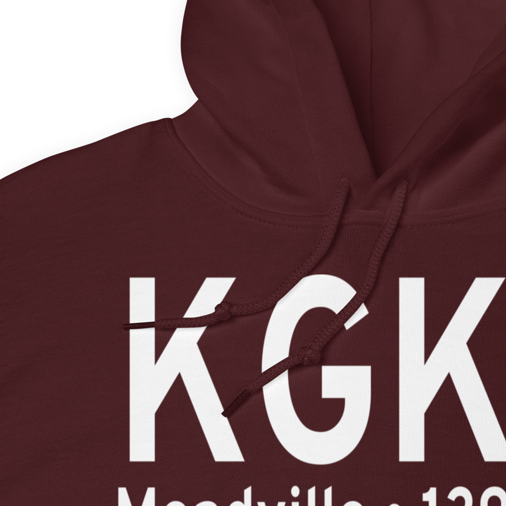Port Meadville Airport (KGKJ) ICAO Hoodie Sweatshirt 