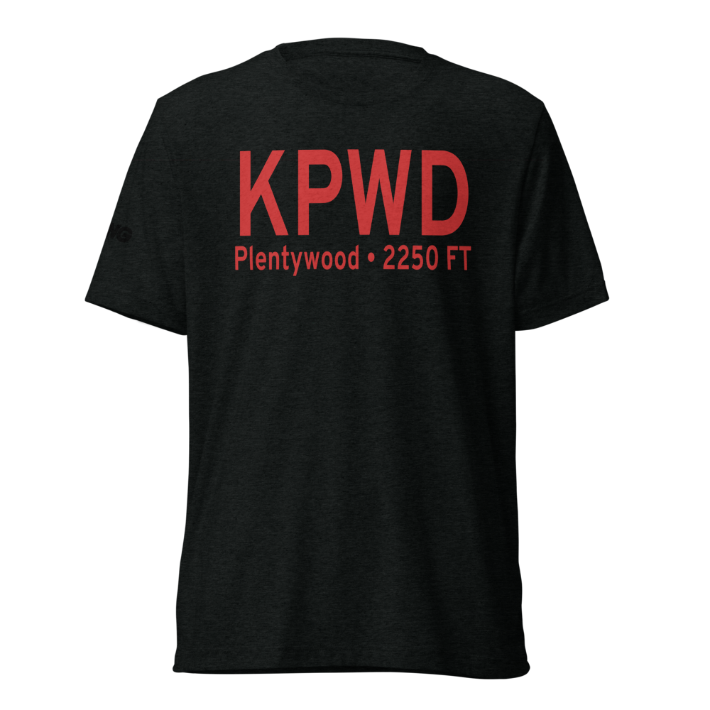Sher-Wood Airport (KPWD) ICAO Tri-blend T-Shirt 
