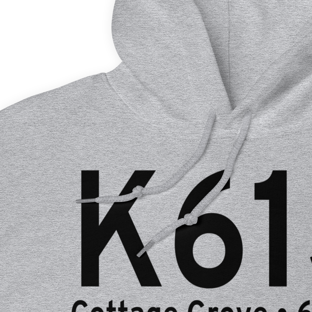 Cottage Grove State Airport (K61S) ICAO Hoodie Sweatshirt 