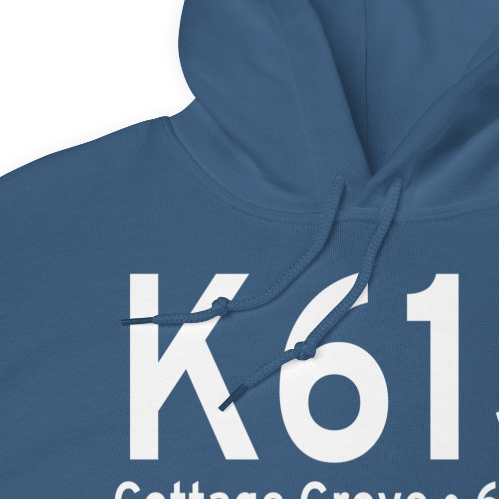 Cottage Grove State Airport (K61S) ICAO Hoodie Sweatshirt 