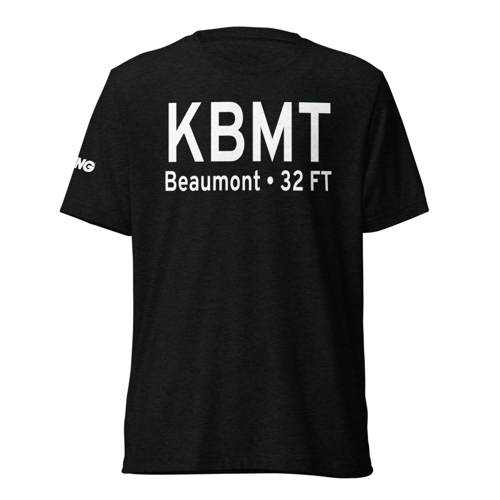 Beaumont Municipal Airport (KBMT) ICAO Tri-blend T-Shirt 