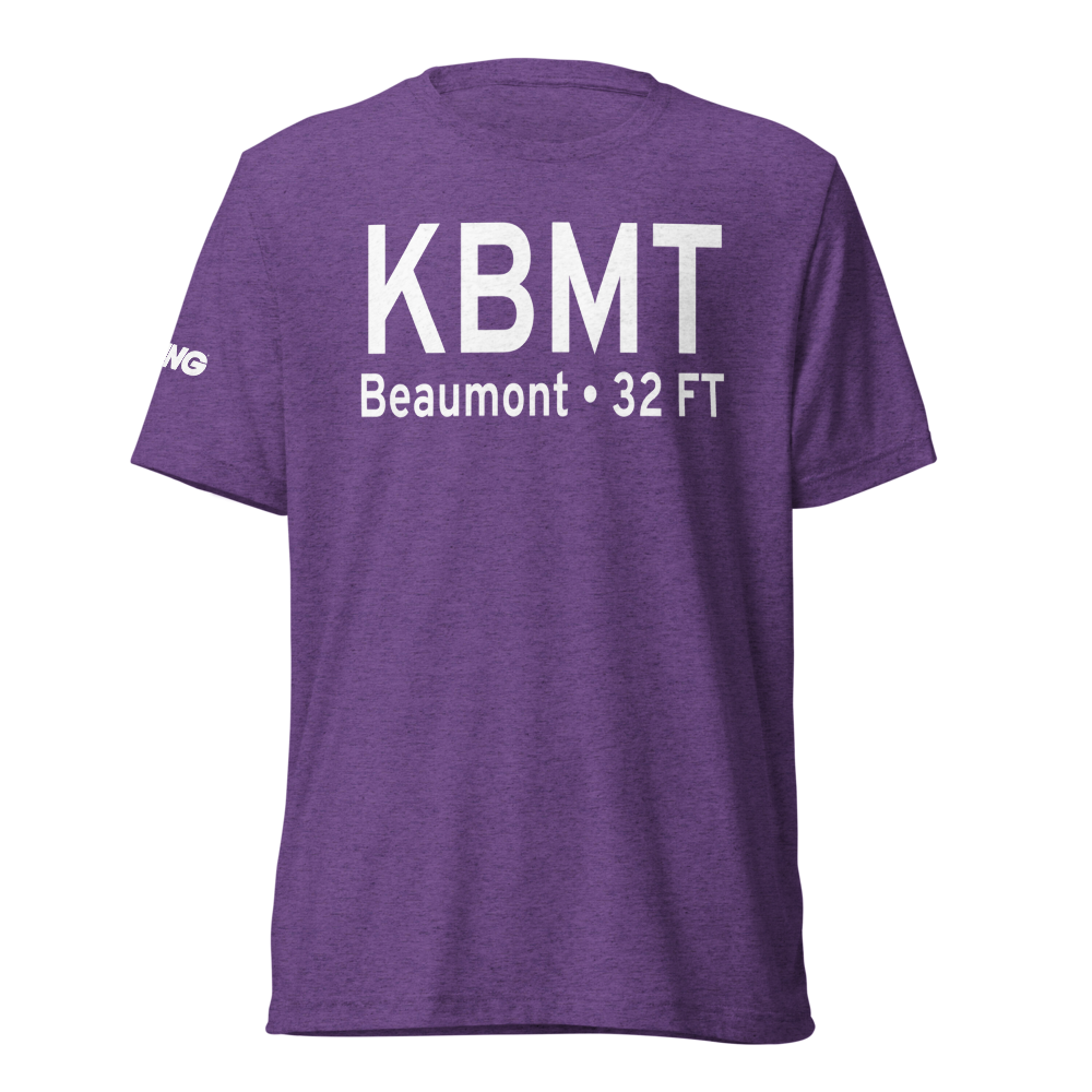 Beaumont Municipal Airport (KBMT) ICAO Tri-blend T-Shirt 